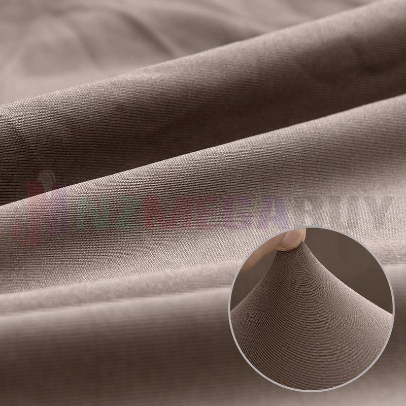 Stretch Sofa Cover Lounge Couch Removable Slipcover 'Mia Coffee *4 Sizes
