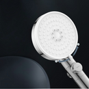 nzmegabuy high-pressure handheld shower head with 82 silicone nozzles, 360-degree rotation, and stop button in silver