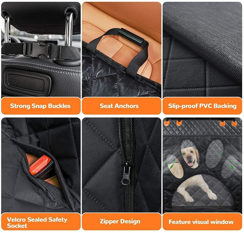 Dog Car Seat Cover Pet Hammock Protector