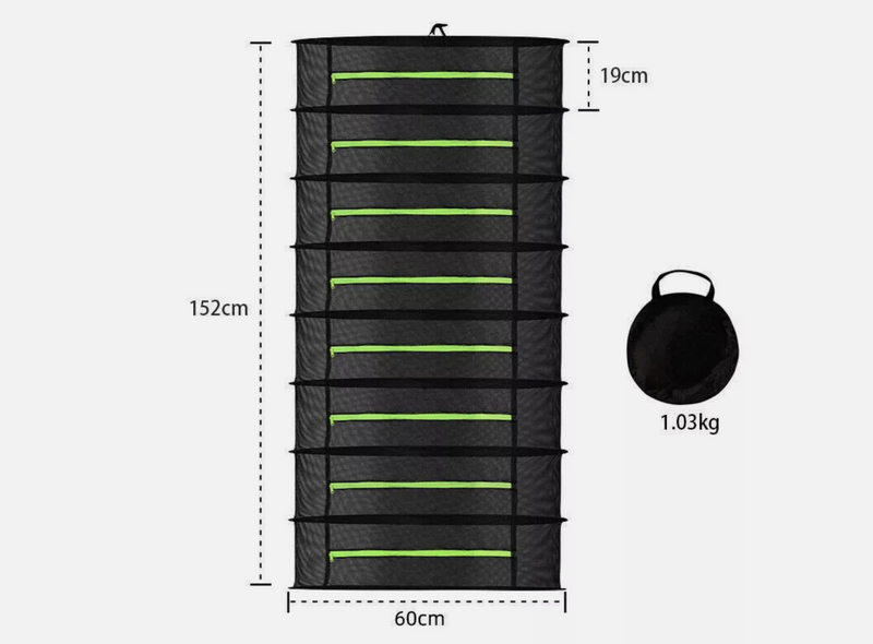 DRYING NET LARGE SHELF HYDROPONIC HANGING GROW HERB PLANT DRY RACK