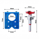 nzmegabuy 35mm hinge hole saw kit with blue plastic jig and red steel forstner drill bit for precise woodworking