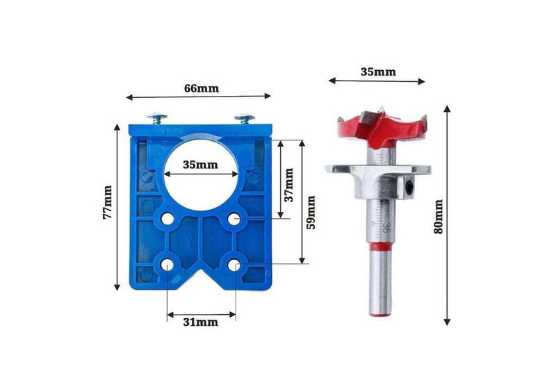 35mm Hinge Hole Saw Kit Drill Bit Kit Wood Cutter For Wood Plastic 35mm