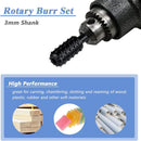 10PCS Drill Bits 1/4" Round Shank Rotary Burr Set Wood Rasp File Drill Bits