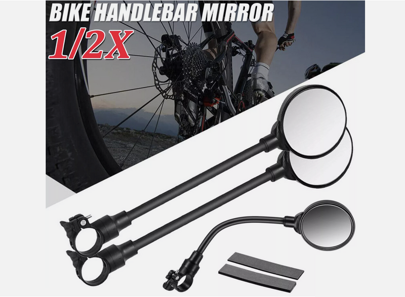 Flexible Bike Handlebar Rear View Mirror
