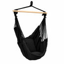 Garden Outdoor Hammock Chair Hanging Swing Indoor Pillow Camping * Black