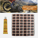 nzmegabuy 48-piece bicycle tyre puncture repair kit with rubber patches and adhesive tube for road and mountain bikes