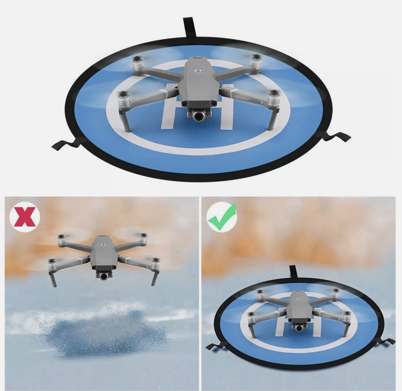 Protective Fast-fold Drone Landing Pad Mat Foldable Drone Parking Apron Pad 55CM