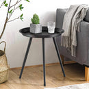 Side Table Bedside Metal *Metal top + Black