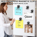Strong Metal Magnetic Clips 8 Pack Fridge Office Photo Holders