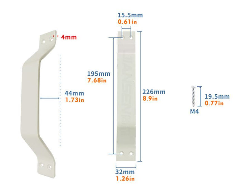 Sliding Barn Door Handle Partition Cabinet Drawer