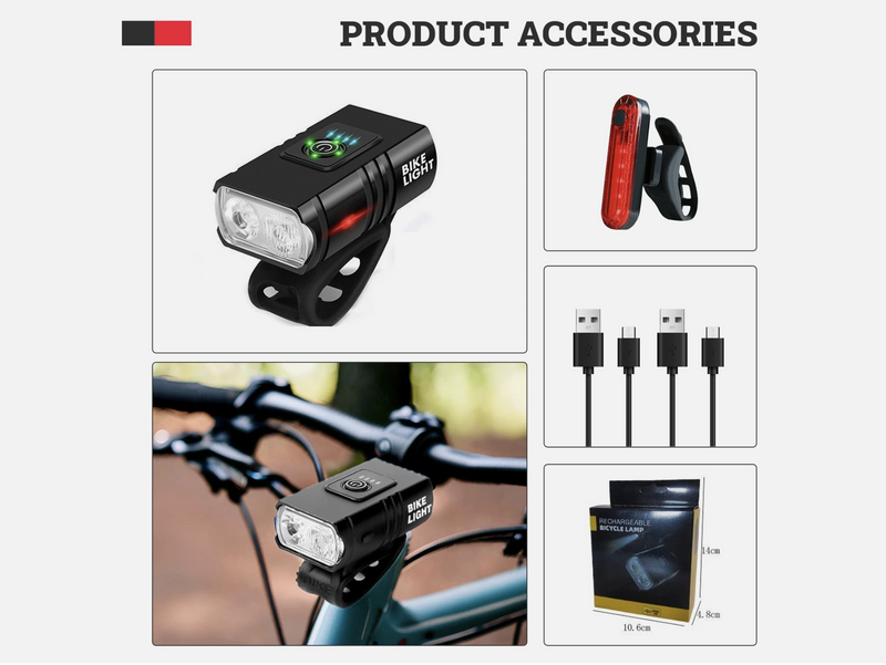 Bike Light Set Rechargeable