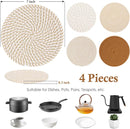 Trivets Plate Mats 4pc Set *3 Color Options