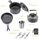Camping Cookware Set Green