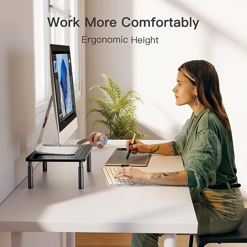 Height Adjustable Computer Monitor Stand