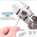 nzmegabuy heavy-duty wire rope crimping tool cutting a steel cable with four precision crimping positions