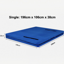 nzmegabuy blue heavy duty tarp mattress storage bag with handles for moving and protection