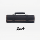 nzmegabuy black 600D Oxford canvas tool roll bag with 22 pockets, reinforced handle, and secure strap closure