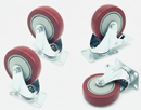 Heavy Duty 100mm Swivel Caster Wheels – Rubber Transport Wheels