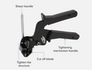 Steel Cable Tie Gun Heavy Duty Stainless Auto Tightener Tensioner Cutter