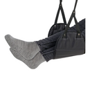 nzmegabuy black memory foam airplane footrest hammock providing leg support for travel comfort