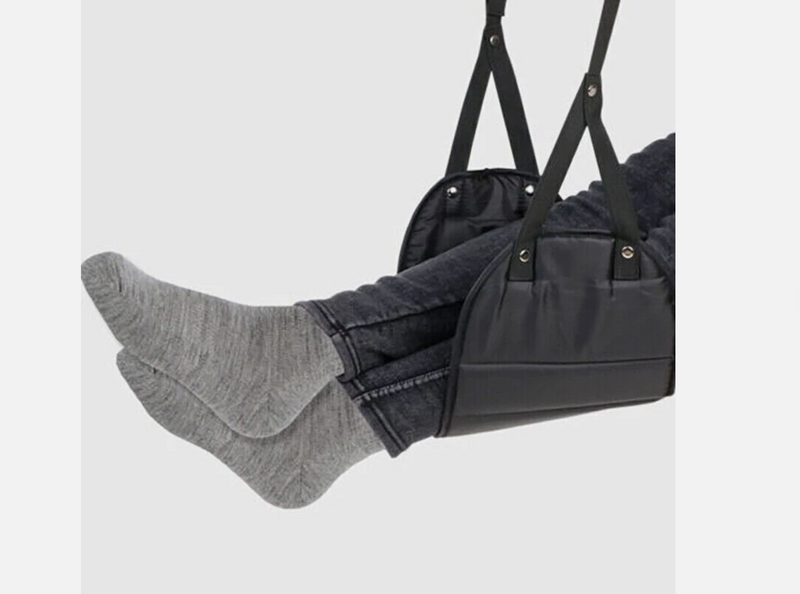 Travel Foot Rest Footrest Leg Pillow Airplane Flight Foam Cushion Sling Hammock
