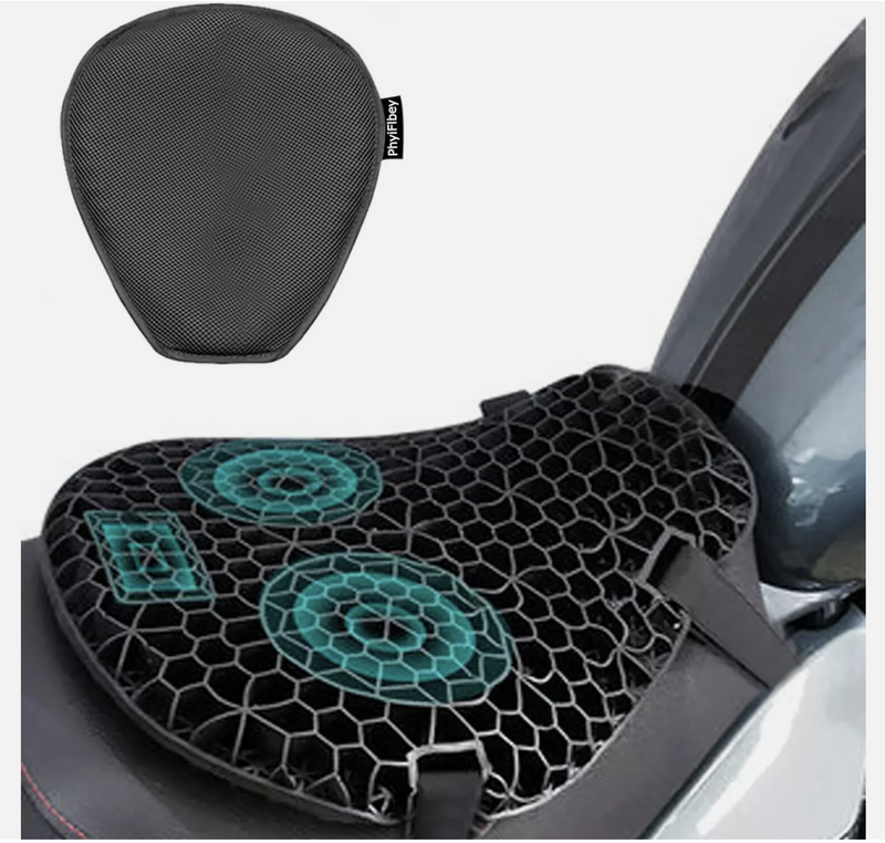 Universal Motorcycle Seat Cushion Cover Comfort Gel Pillow Pad Pressure Relief