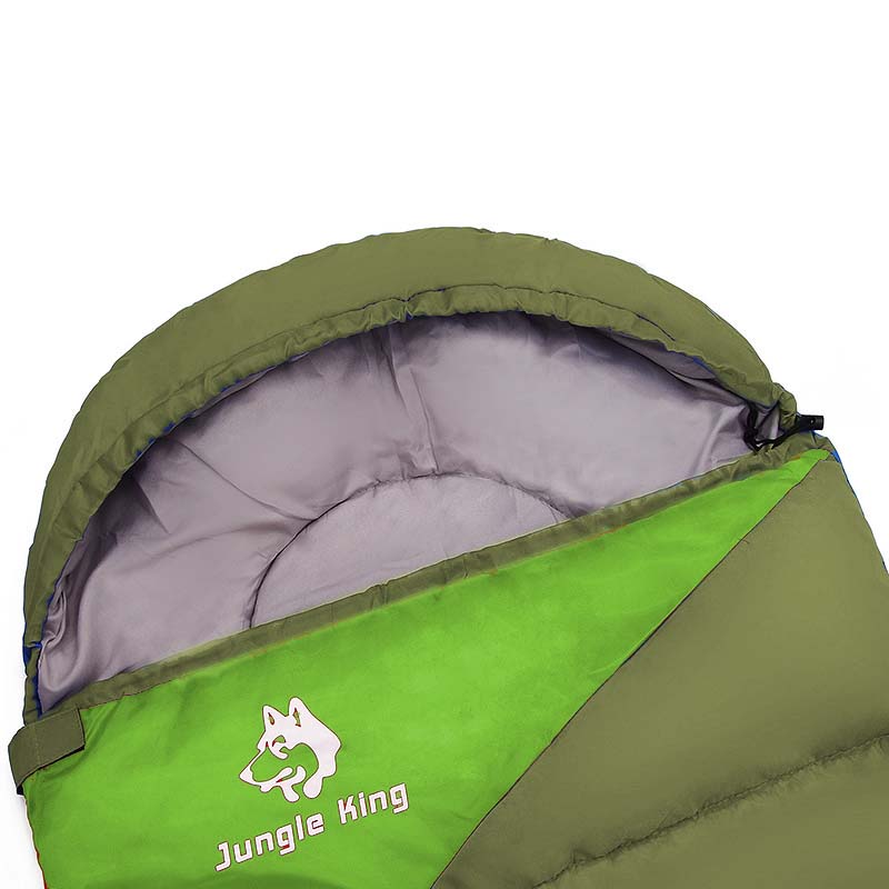 Camping Envelope Sleeping Bag Single -15°C Green