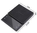 3kg/0.1g Drip Coffee Scale With Timer Portable Electronic Digital