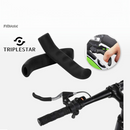 nzmegabuy black silicone bicycle brake lever grips installed on handlebars for improved non-slip control