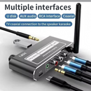 nzmegabuy Bluetooth 5.2 audio receiver with RCA, 3.5mm, and coaxial ports for home stereo wireless streaming