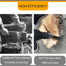 nzmegabuy 42mm high carbon steel firewood log splitter drill bit comparing manual axe splitting to power tool efficiency