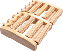 LARGE Wooden Foot Pain Massager 5 Roller Care Reflexology Relax Stress Relief