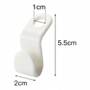 nzmegabuy white plastic clothes hanger connector hook with dimensions for space-saving closet organization