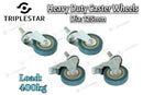 Heavy Duty 125mm Swivel Caster Wheels – 360° Rubber Transport Wheels