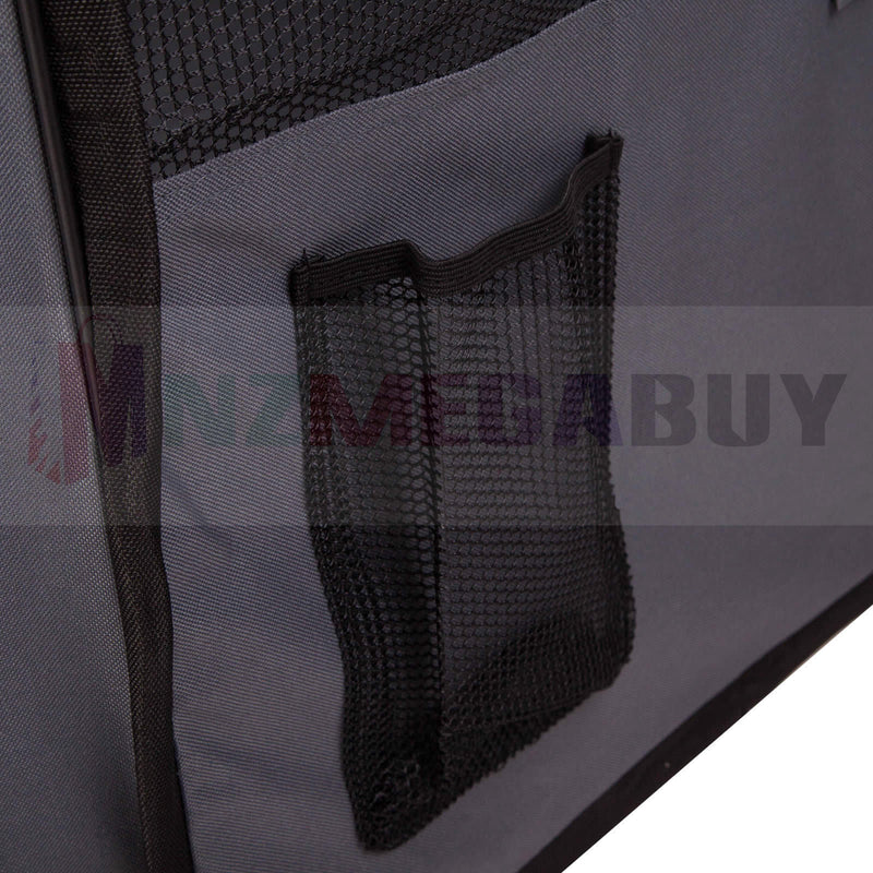 Pet Playpen Soft Crate Cage Portable Grey