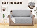 Sofa Covers Quilted Couch Lounge Protector  Waterproof ' Light Grey *4 Sizes