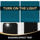 100% Blockout Curtain Eyelet  2PC Dark Teal * 4 Sizes