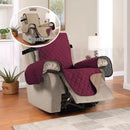 Recliner Covers Reversible Quilted *Burgundy