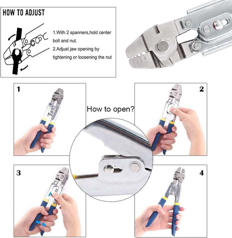 Wire Rope Crimping Tool Set