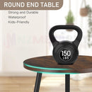 Side Table Bedside *Rimu + Black