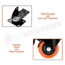 50mm Swivel Caster Wheels – Light Duty PVC Transport Wheels