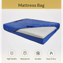 nzmegabuy blue heavy duty tarp mattress storage bag with handles for moving and protection