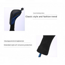 nzmegabuy golf club head cover with long neck design for shaft protection, made from durable black and blue nylon.