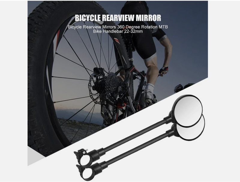 Flexible Bike Handlebar Rear View Mirror