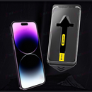 nzmegabuy iPhone 16 series tempered glass screen protector with an easy-to-use dust-free automatic installation kit.