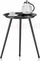 Side Table Bedside Metal *Metal top + Black