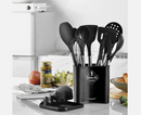 13PCS Silicone Kitchen Utensil Set Stainless Steel Handle Non-Stick Cooking Tool