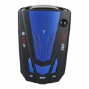 nzmegabuy V7 vehicle radar detector in black and blue with 360-degree full-band speed monitoring and voice alerts
