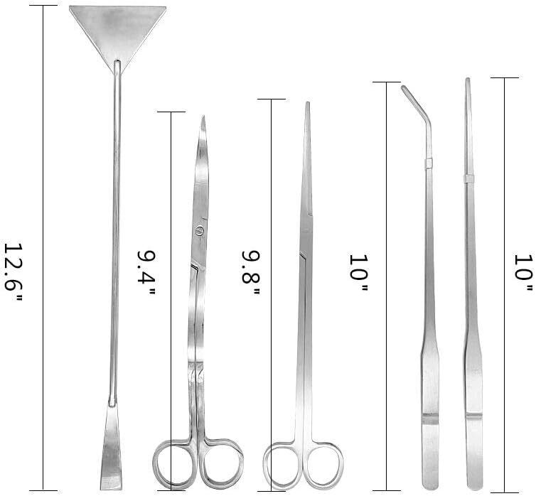 Aquarium Tool Kit Stainless Steel  5pc Combo