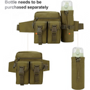 nzmegabuy army green tactical waist pack made of 800D Oxford fabric with multiple storage pockets and bottle holder